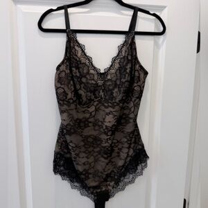 Black Lace Bodysuit - Shapewear Size XL - NWOT
